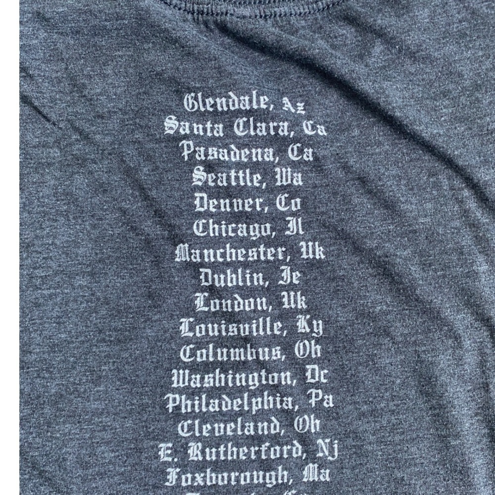 Taylor Swift Reputation Stadium Tour 2018 Shirt Small Charcoal Grey Concert Tee - Picture 5 of 7